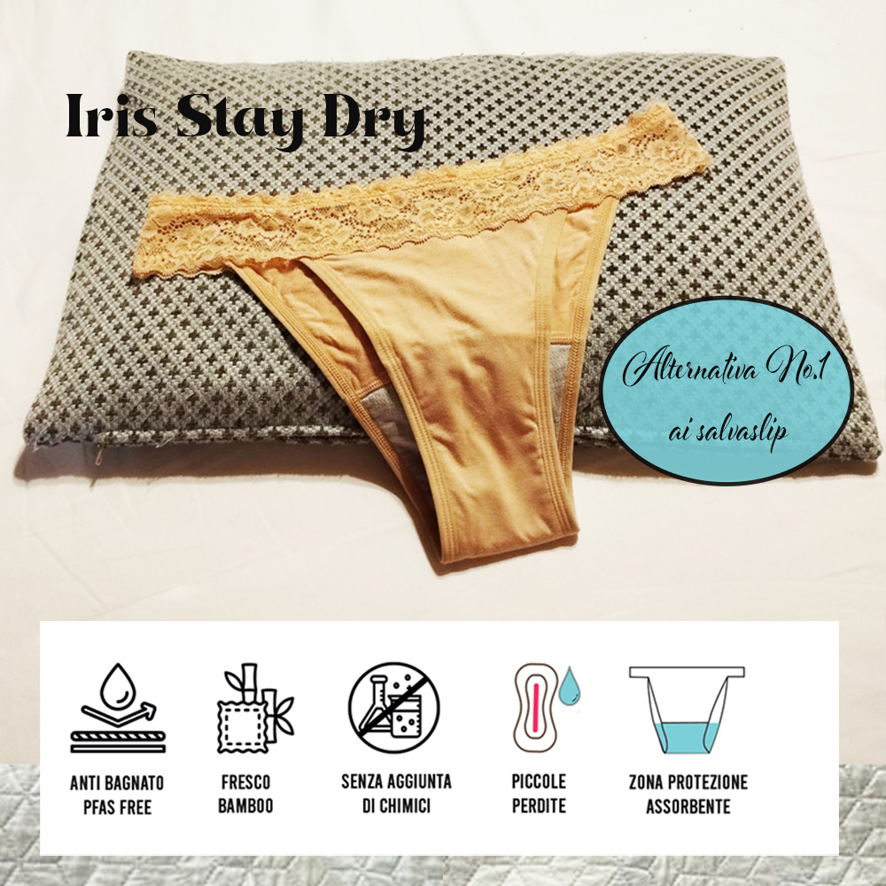 Slip bikini assorbente alternativa ai proteggislip